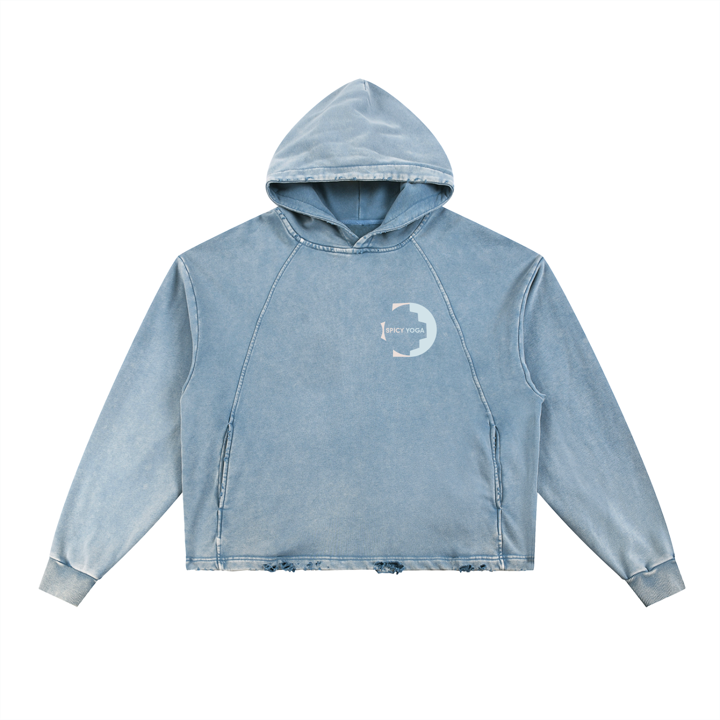 Sun Moon Hoodie Vintage Washed