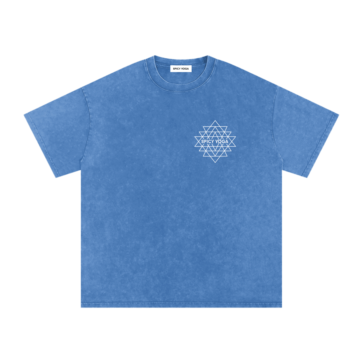 Set in Motion Mandala Tee, Oversized, Snow Washed
