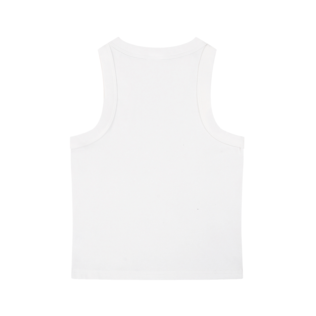 Sun Moon Women's Tank, White