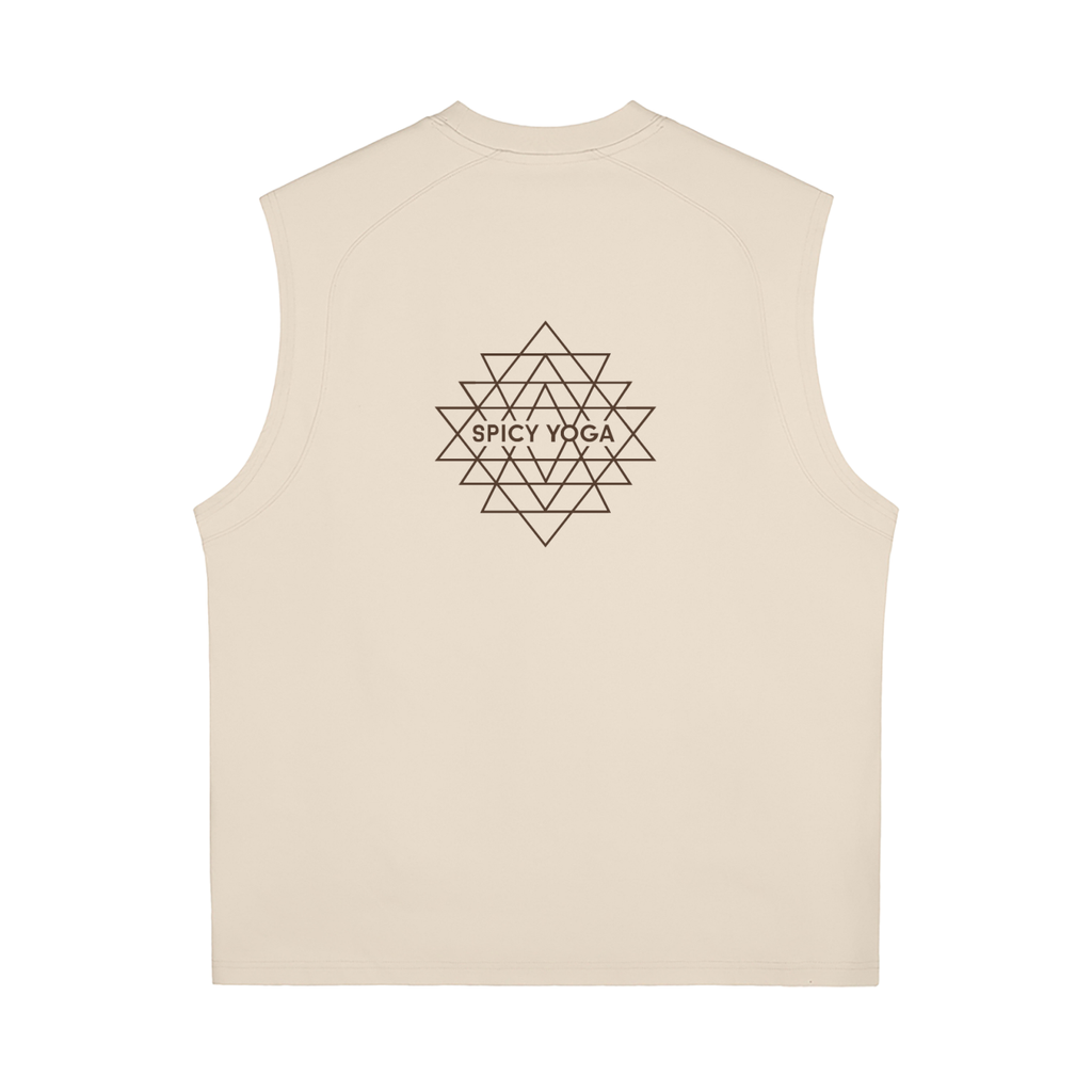 Set in Motion Cooling Tank Top, Apricot/Light Gray