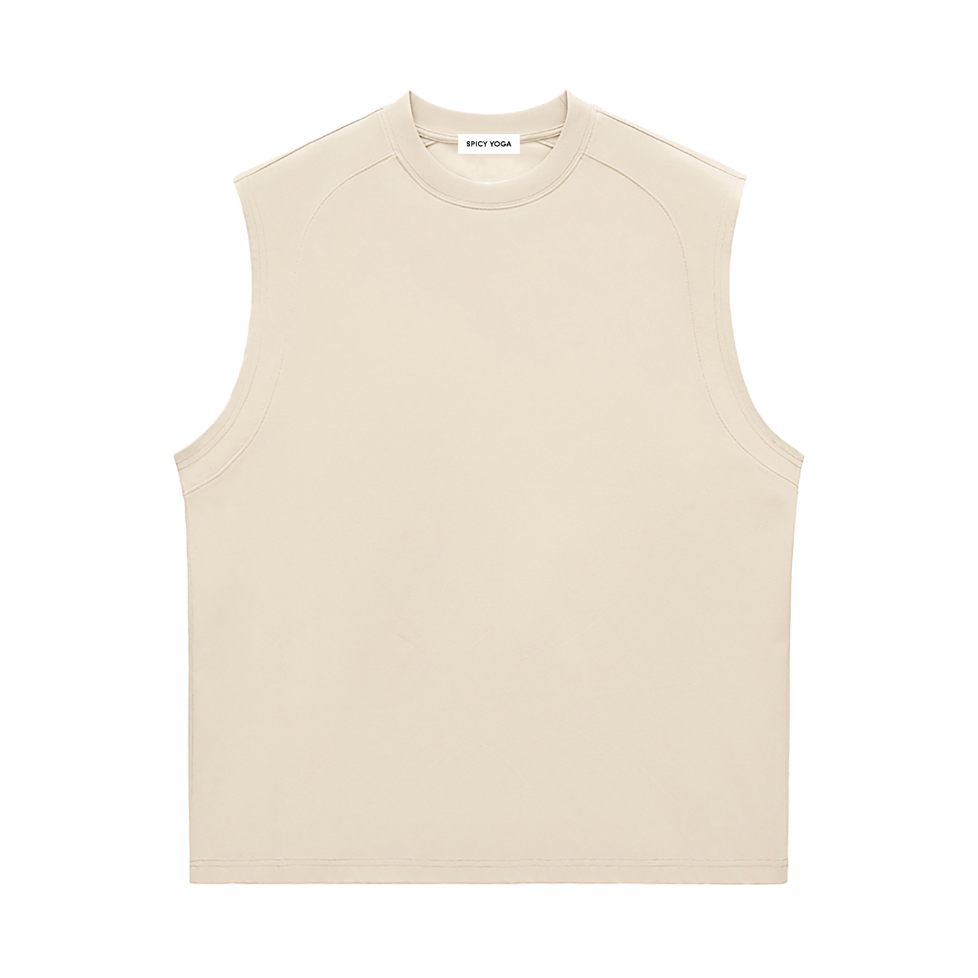 Set in Motion Cooling Tank Top, Apricot/Light Gray