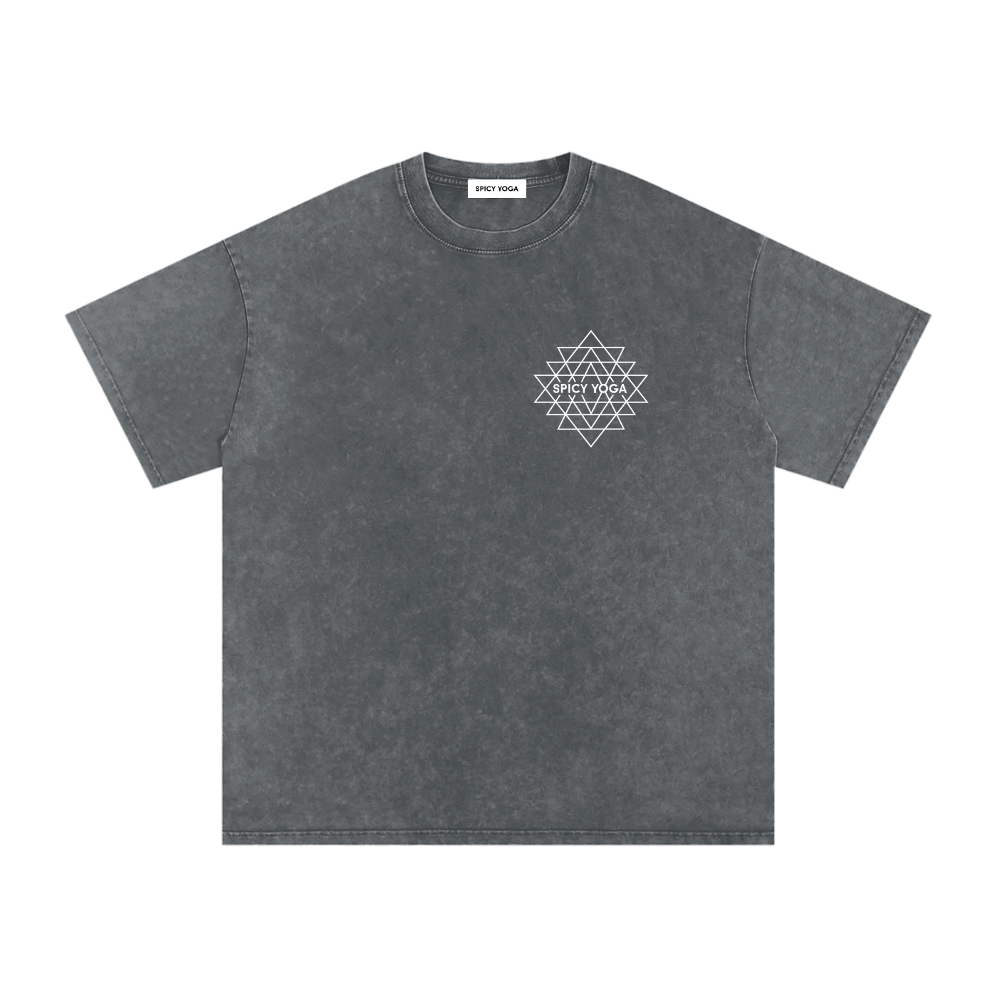 Set in Motion Mandala Tee, Oversized, Snow Washed