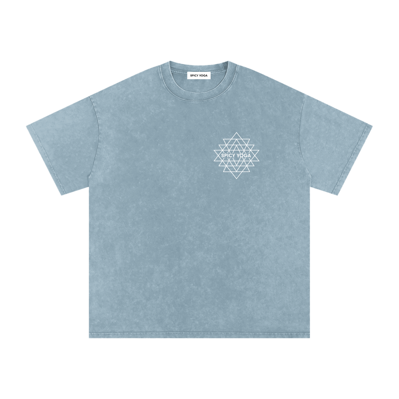 Set in Motion Mandala Tee, Oversized, Snow Washed