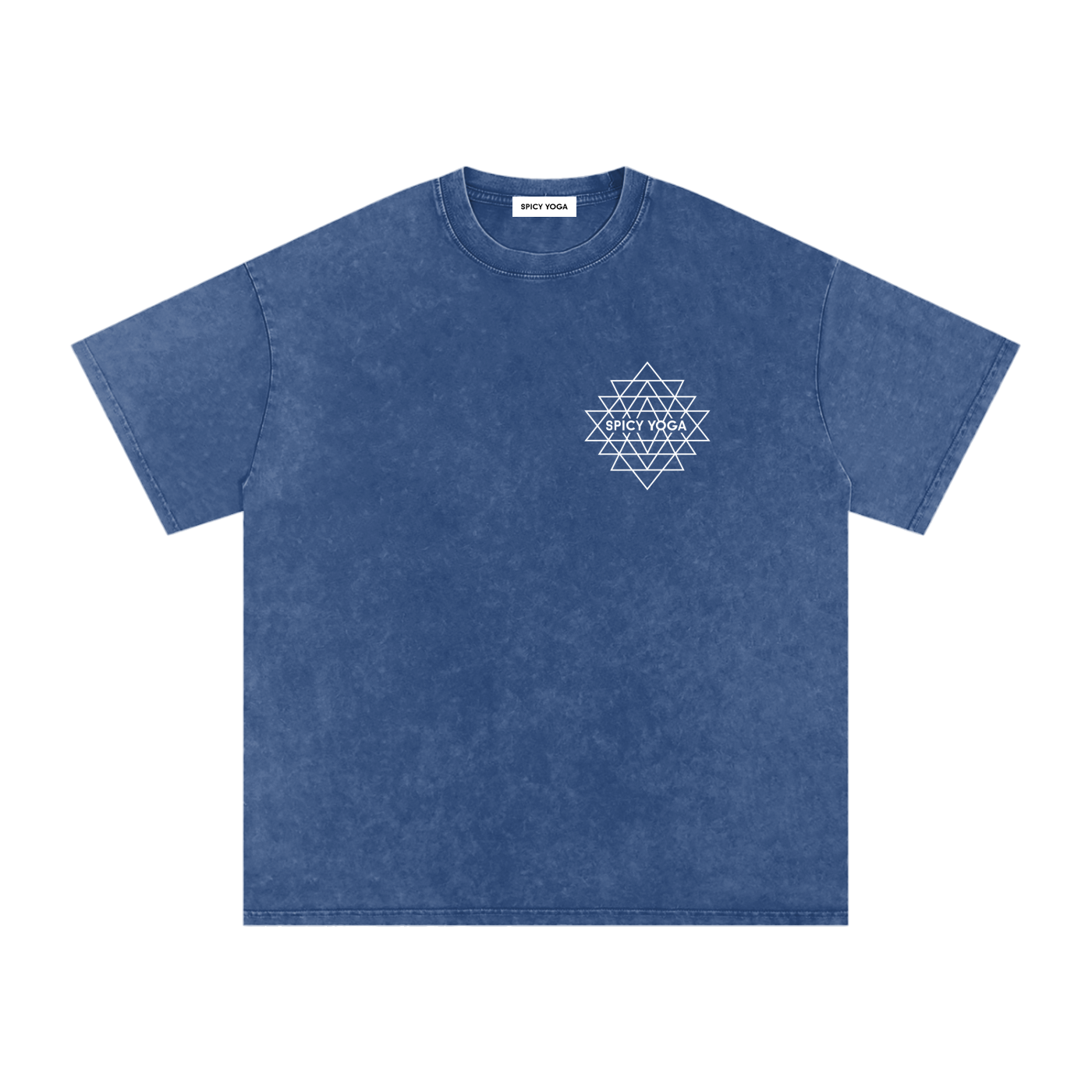 Set in Motion Mandala Tee, Oversized, Snow Washed