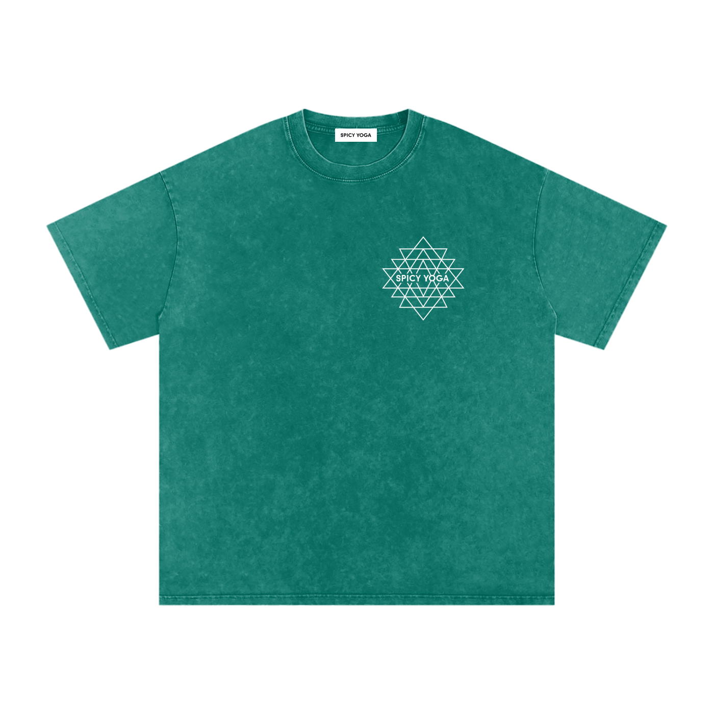 Set in Motion Mandala Tee, Oversized, Snow Washed