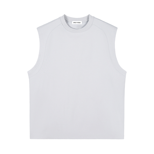 Set in Motion Cooling Tank Top, Apricot/Light Gray