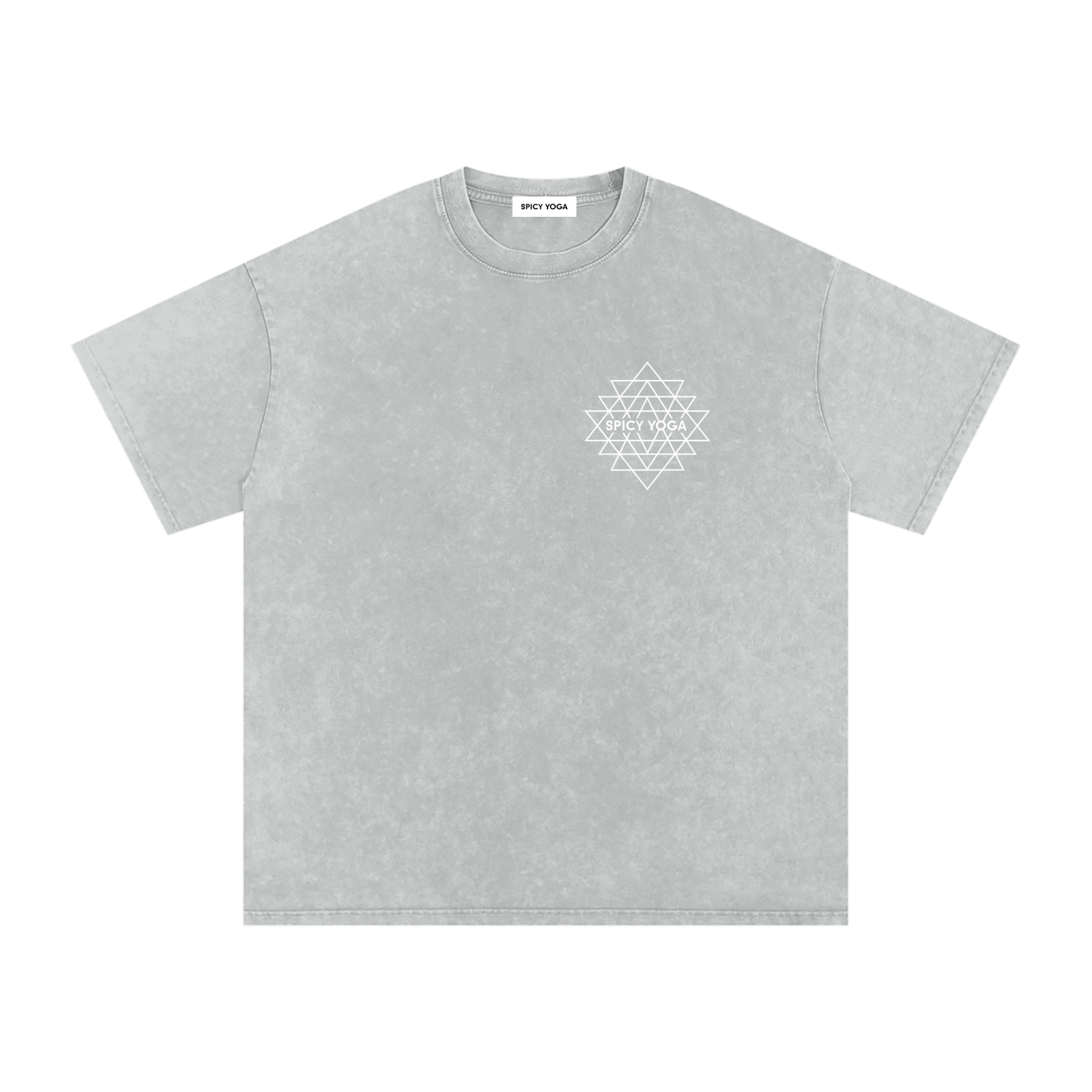 Set in Motion Mandala Tee, Oversized, Snow Washed