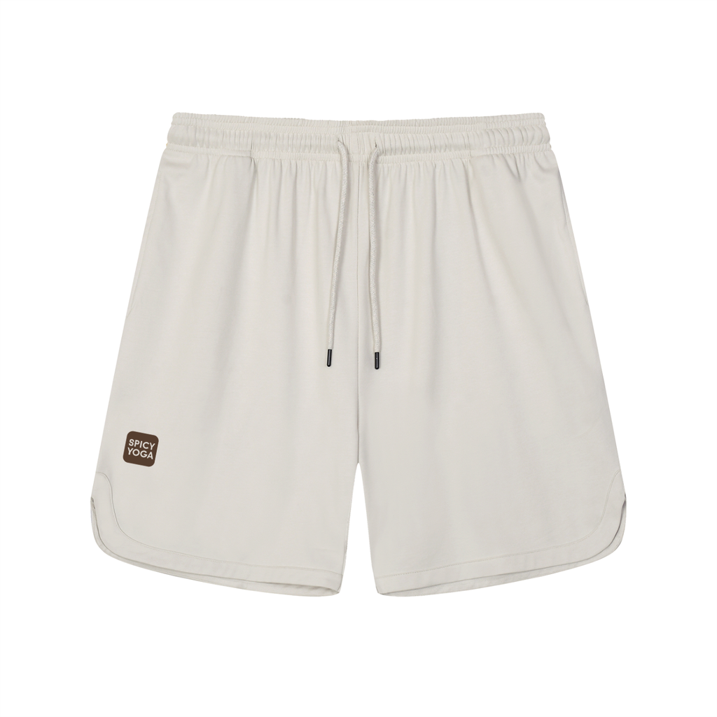 Mesh lined quick dry shorts, Greyish White