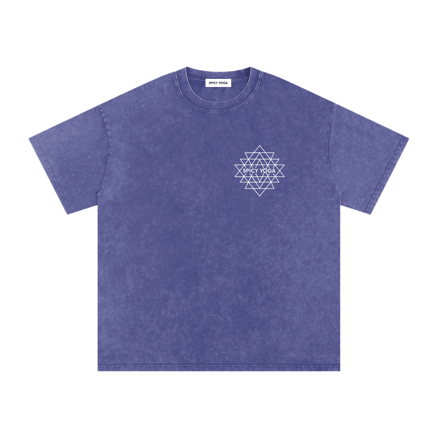 Set in Motion Mandala Tee, Oversized, Snow Washed